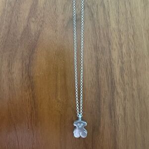 Tous pendant with diamonds and Tous chain